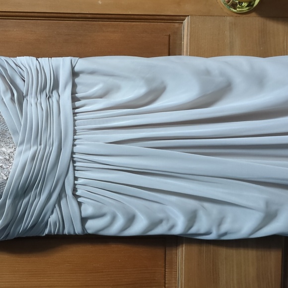 Shimmery David's Bridal Dress - Picture 4 of 12